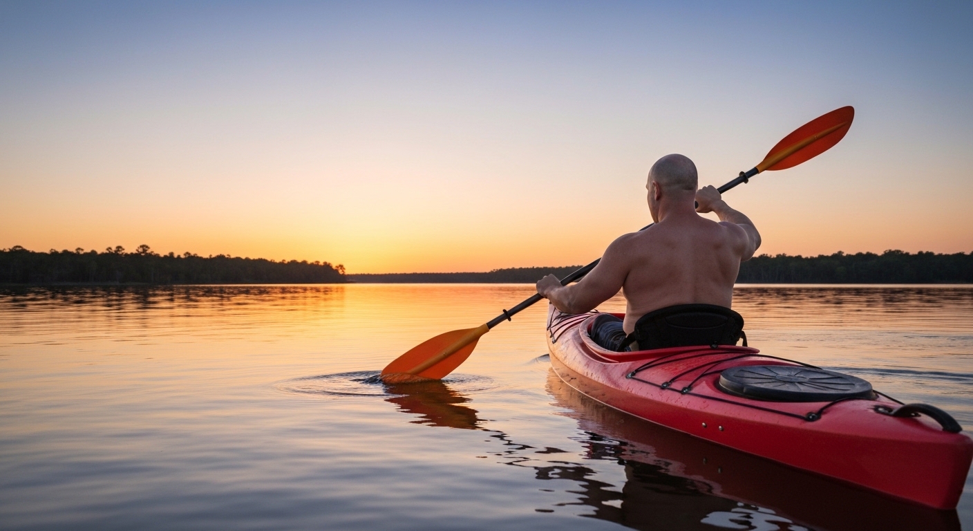 Best kayak for big guys - a larger paddler in a wide stable kayak
