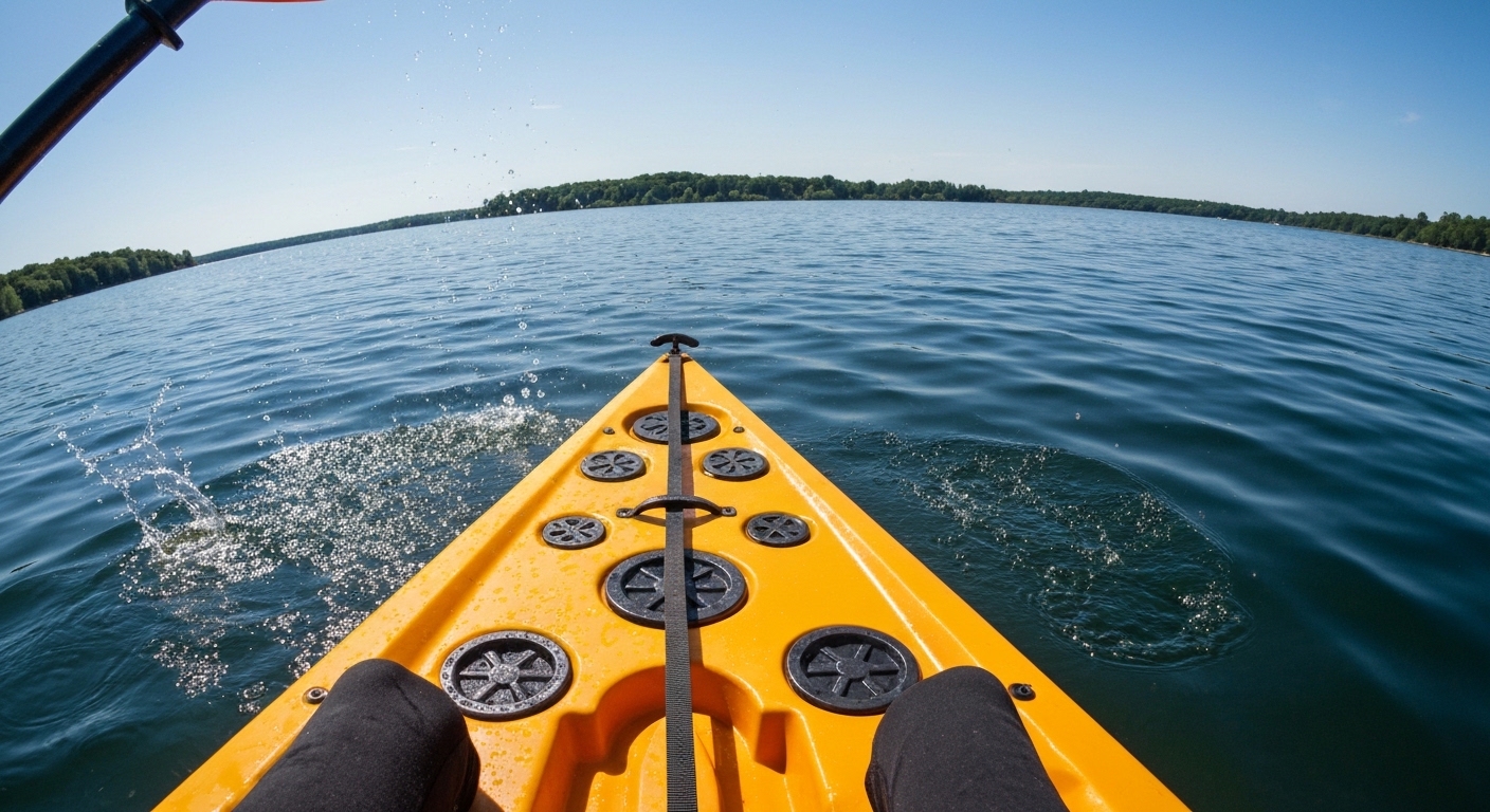 Do you get wet in a sit-on-top kayak - water draining through scupper holes