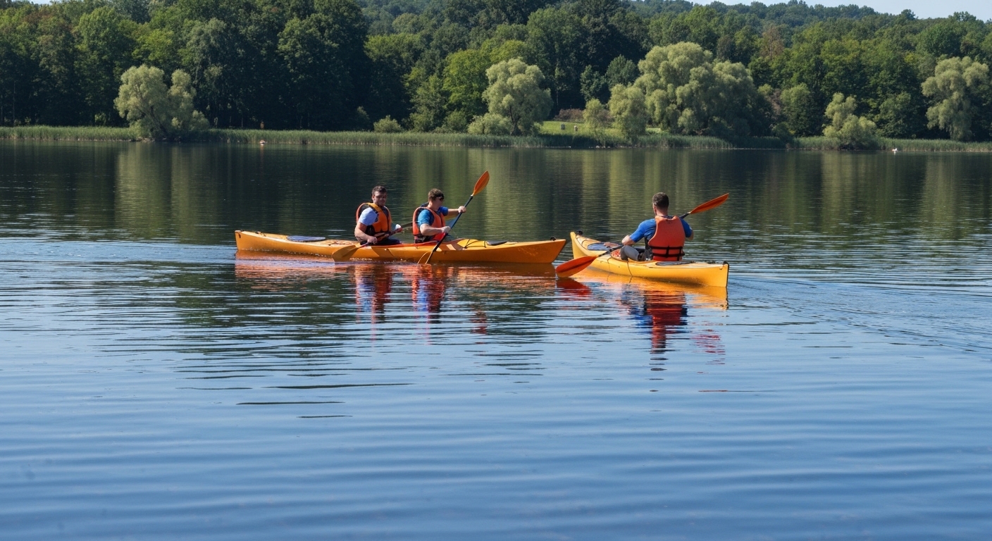 Does kayak length affect speed - a long and a short kayak compared