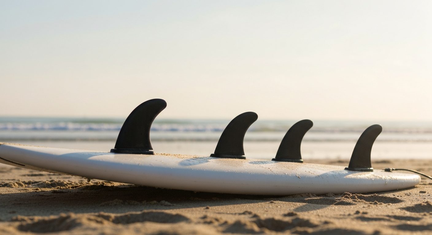 How many fins should a beginner surfboard have - three thruster fins on a foamie