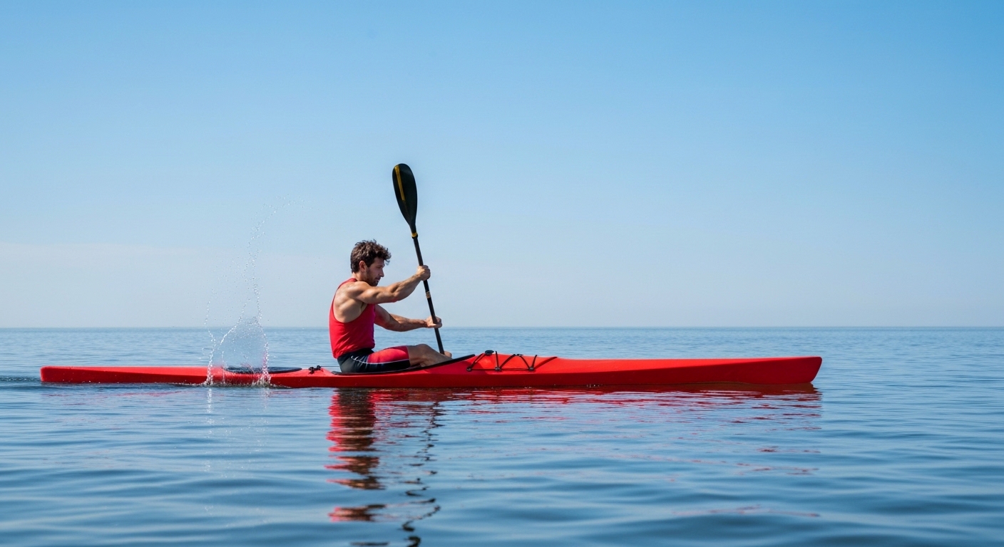 How to paddle a kayak in a straight line - good forward-stroke form