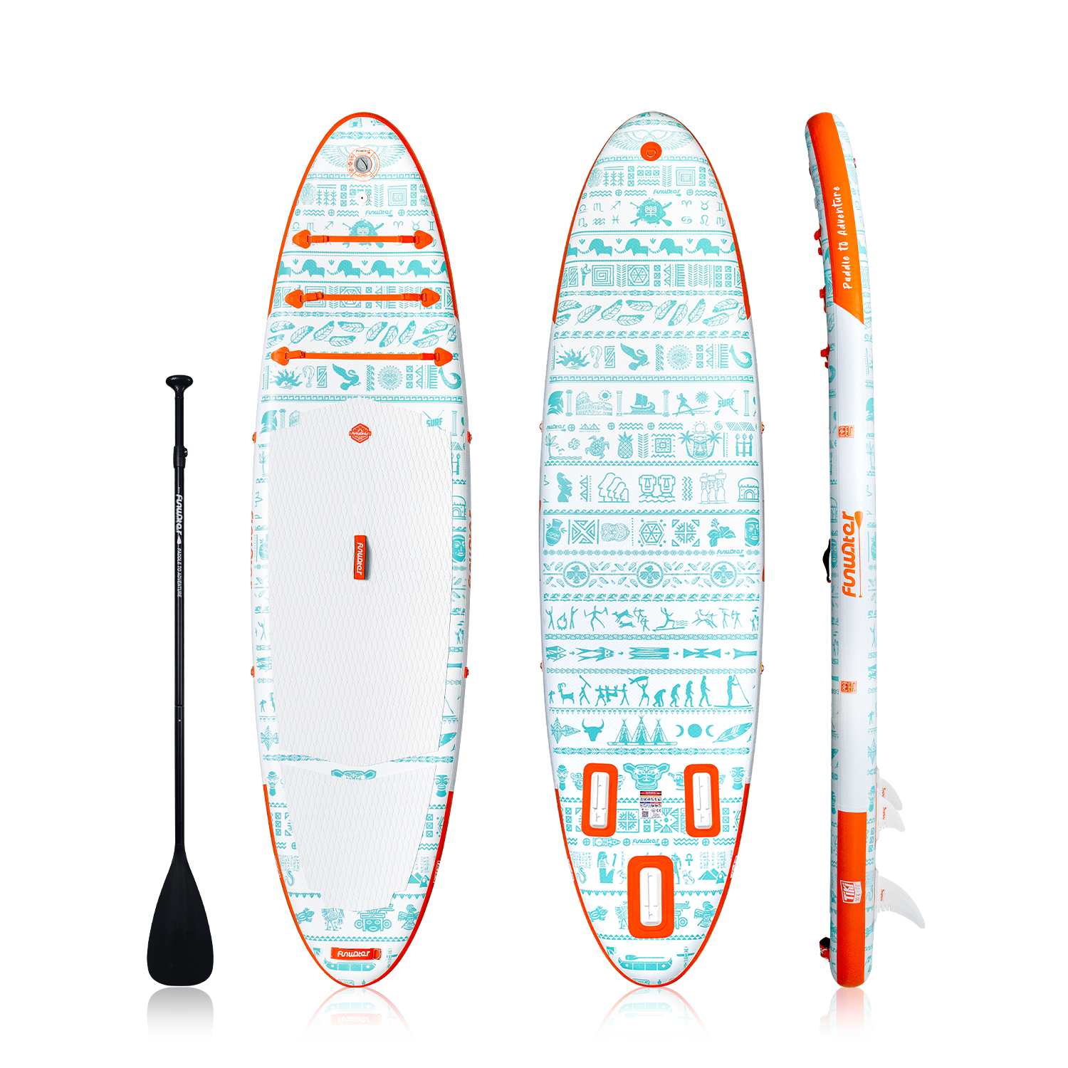 FunWater Tiki 10 foot 6 budget compact inflatable stand-up paddle board