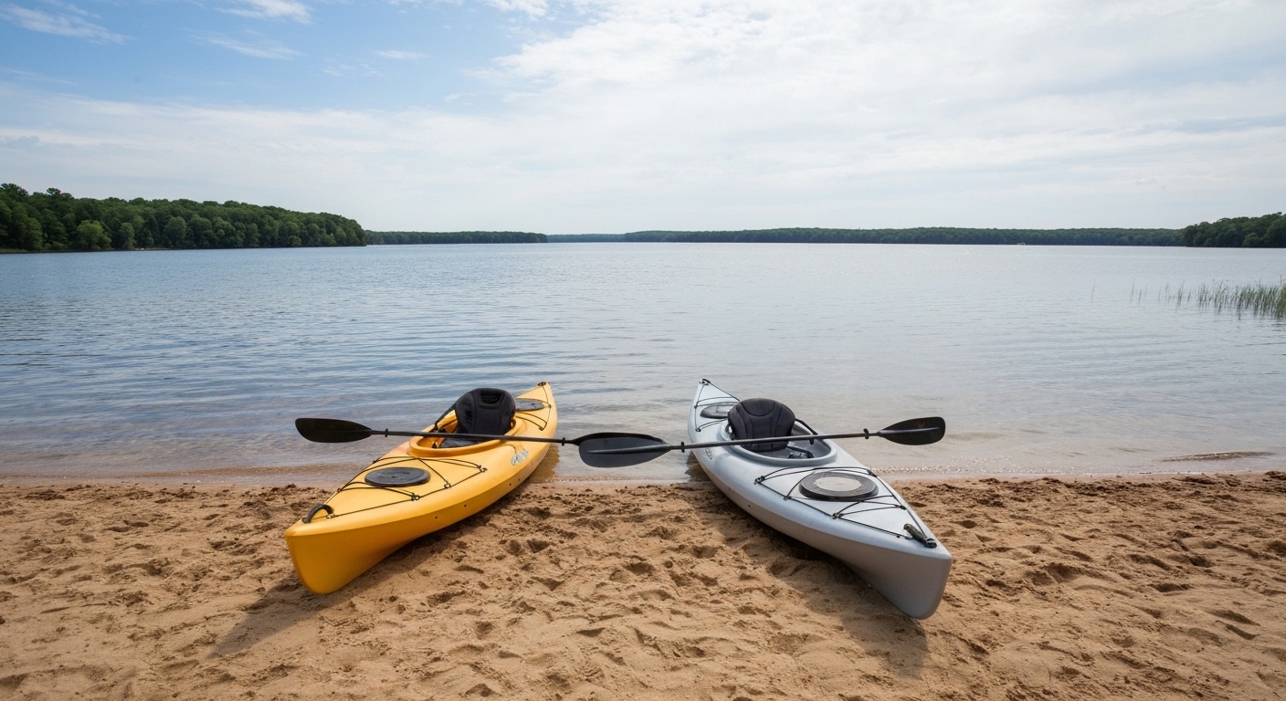 Sit-in vs sit-on-top kayak - the two kayak types side by side
